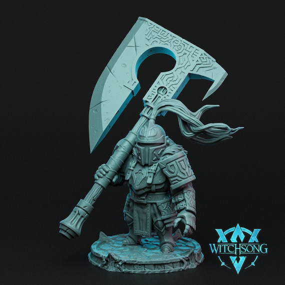 Knight of Stature  | Unpainted Resin Miniature for DnD RPG Tabletop