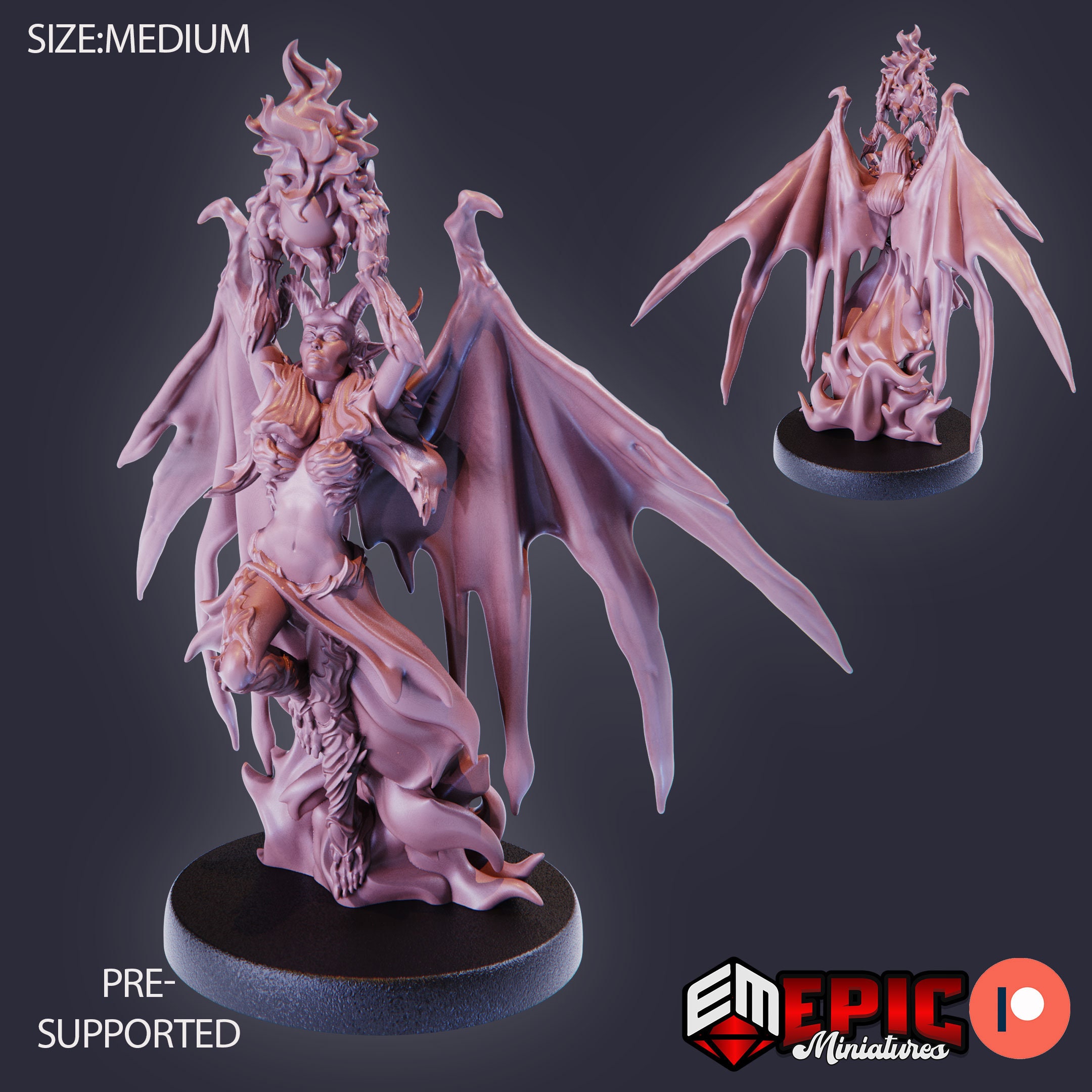 Devil Duke - Deadly Sins | Unpainted Resin Miniature for Dnd RPG ...