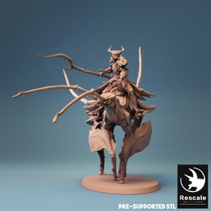 Leafwalker Chief by Rescale Miniatures - Leaf Riders| D&D | Dungeons Dragons | Pathfinder | Wargaming | TTRPG | RPG