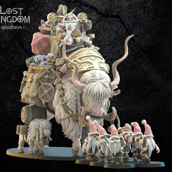 Christmas by The Lost Kingdom Miniatures | Unpainted Resin Miniature for DnD RPG Tabletop
