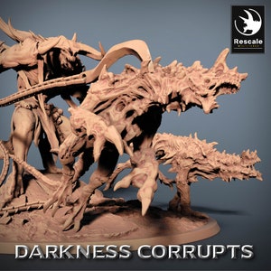 Dark Knight Infernal Tamer by Rescale Miniatures| D&D | Dungeons Dragons | Pathfinder | Wargaming | TTRPG | RPG