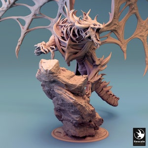 Undead Dragon by Rescale Miniatures| D&D | Dungeons Dragons | Pathfinder | Wargaming | TTRPG | RPG