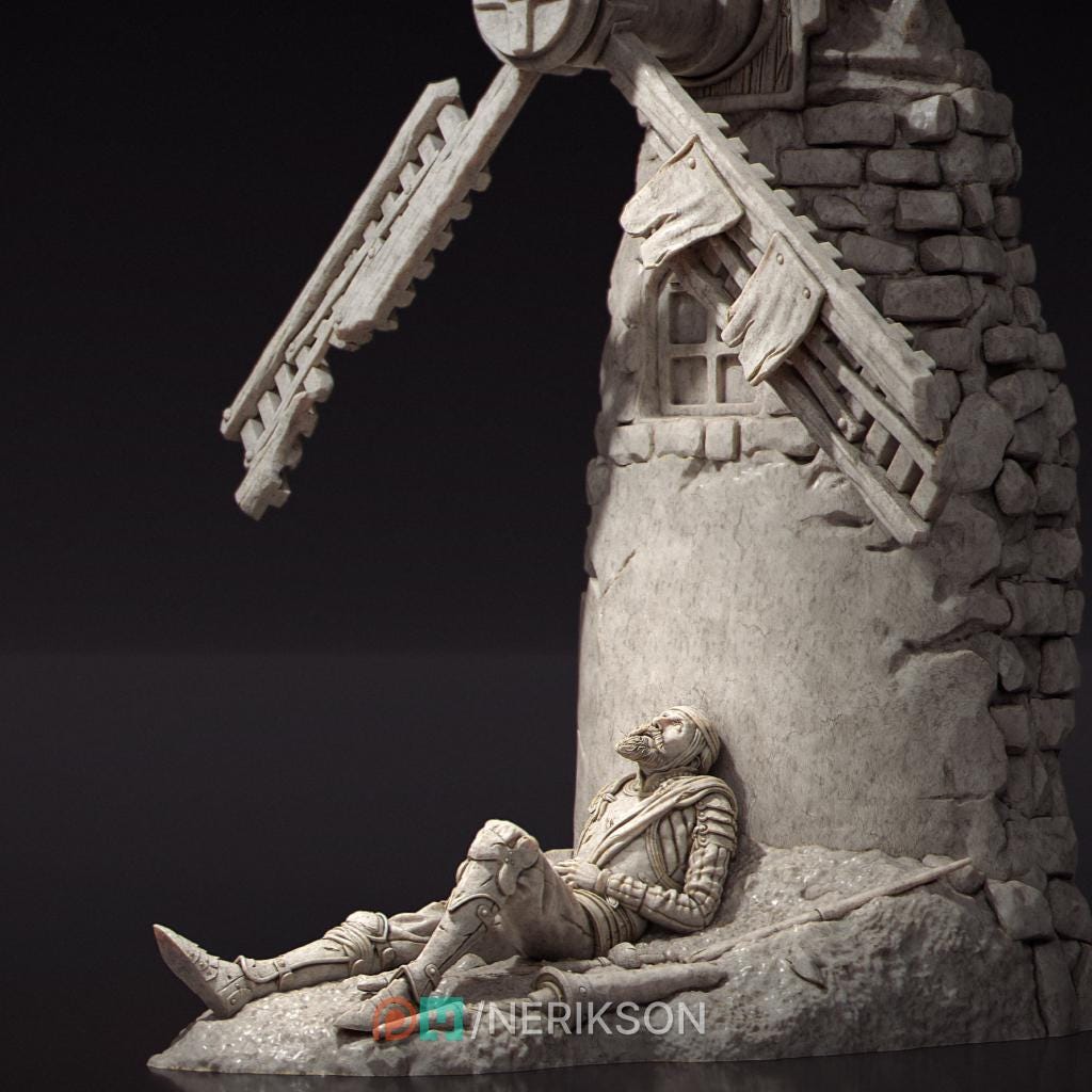 Figura de resina don quijote-Deseos Detalles