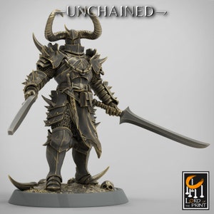 Light Soldier Dualsword by Rescale Miniatures | Unchained| D&D | Dungeons Dragons | Pathfinder | Wargaming | TTRPG | RPG