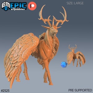 Winged Deer by Epic Miniatures - Justice Hills