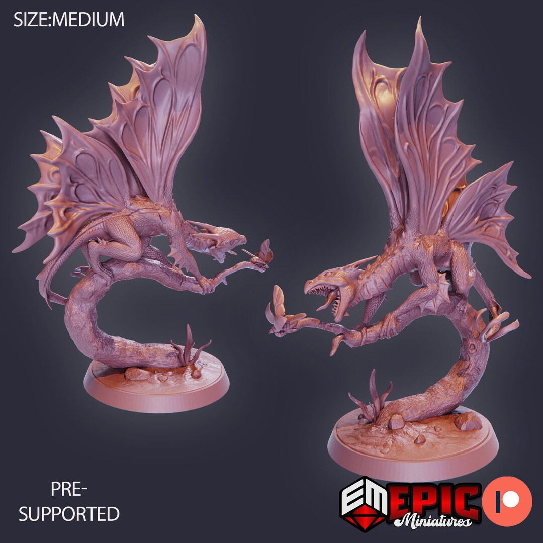 Fairy Dragon - Elven Grace | Unpainted Resin Miniature for Dnd RPG ...
