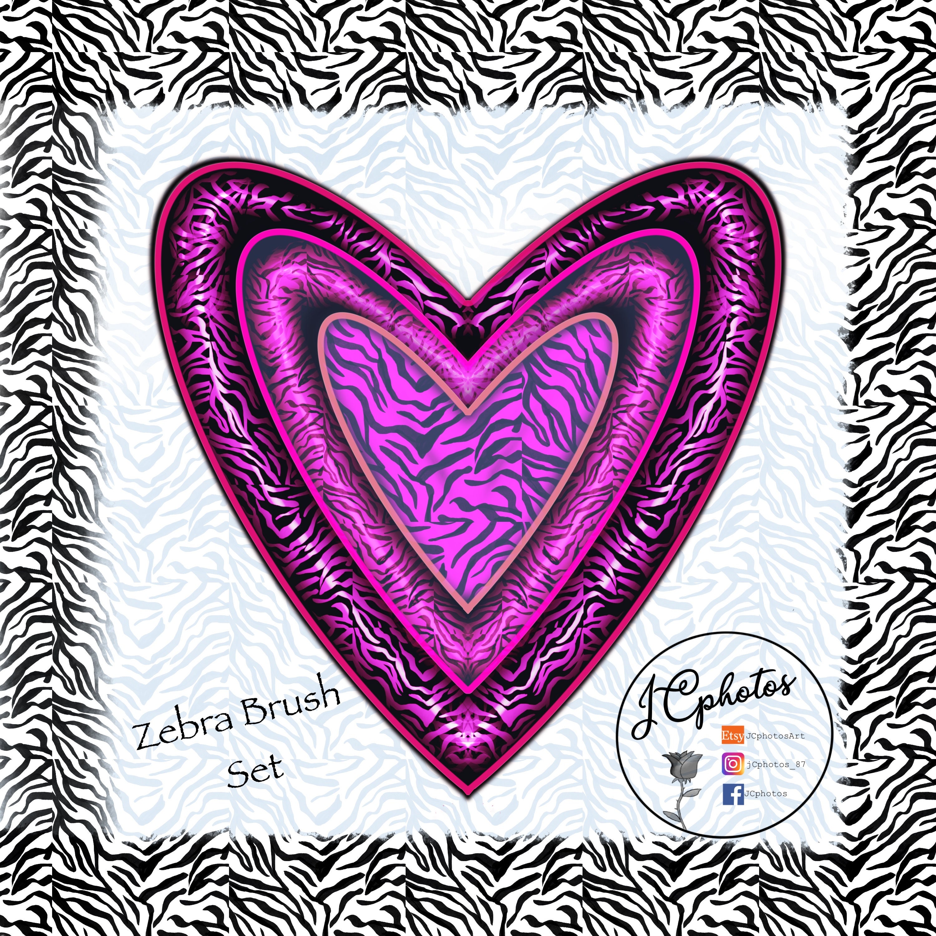 Zebra Print Brush Set 21 Brushes for Procreate Brush Bundle Etsy