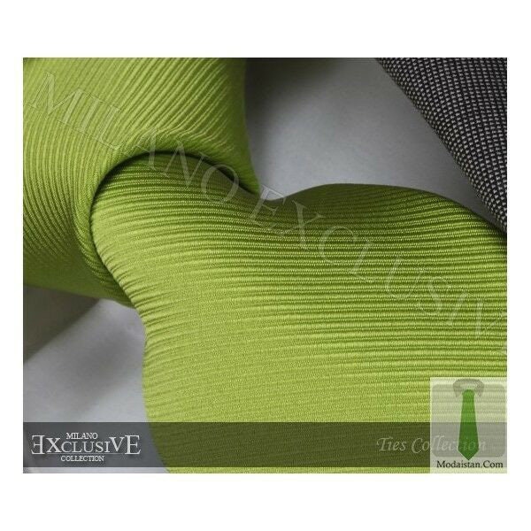 Cravate en soie vert citron vert Designer pour hommes