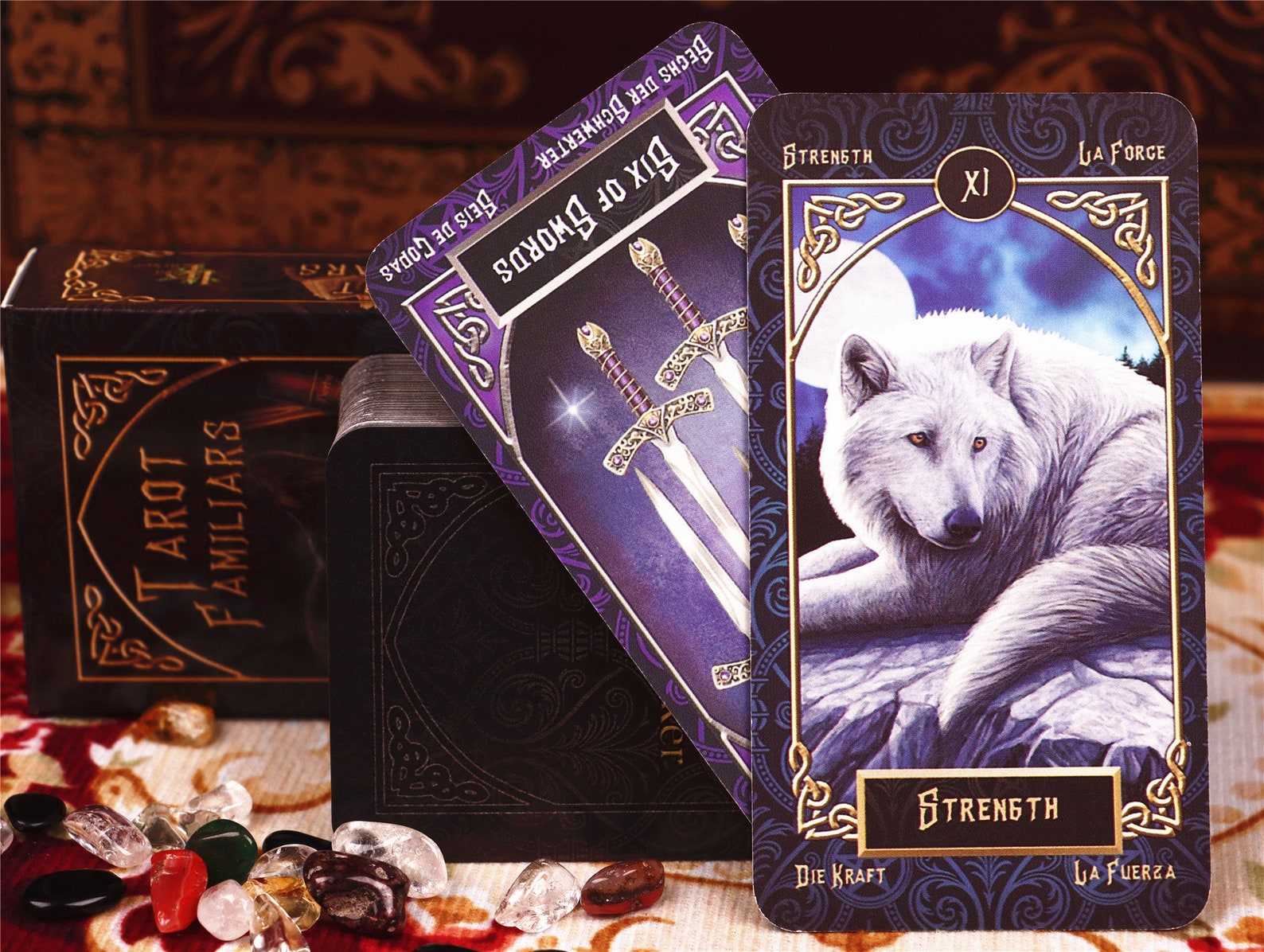Cat Tarot cards deck / Familiars Tarot card deck for beginners Etsy
