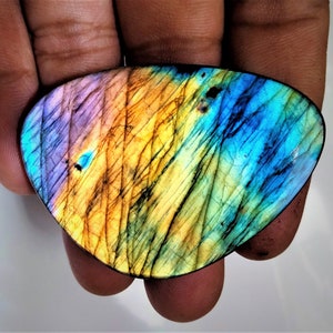 Natural Purple Fire Labradorite Gemstone 100.Ct Labradorite Cabochon 51x36x6MMApprox Polish Labradorite Wholesale Lot Labradorite Jewelry