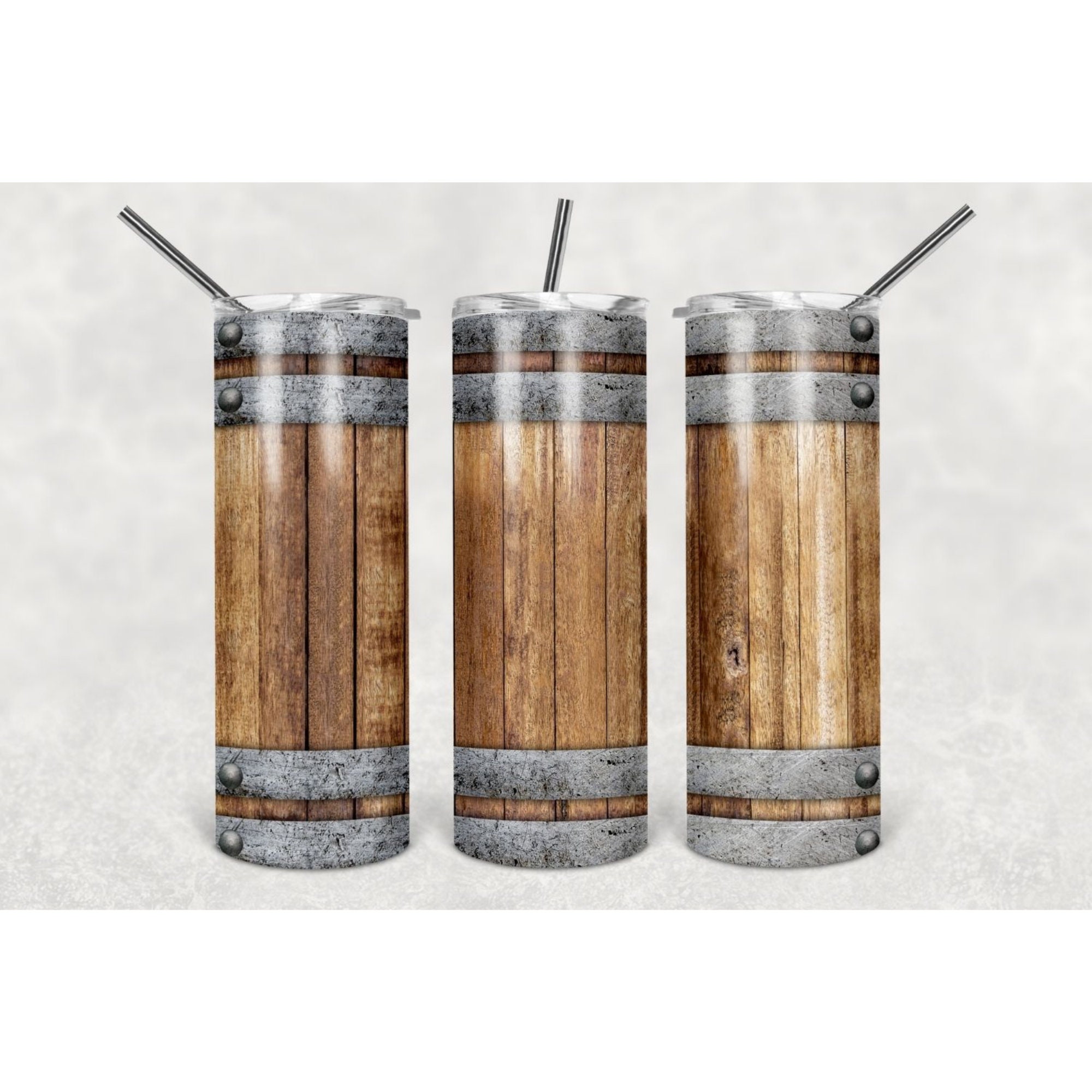 Whiskey Barrel Tumbler 20 oz. Vacuum Insulated Tumbler Etsy