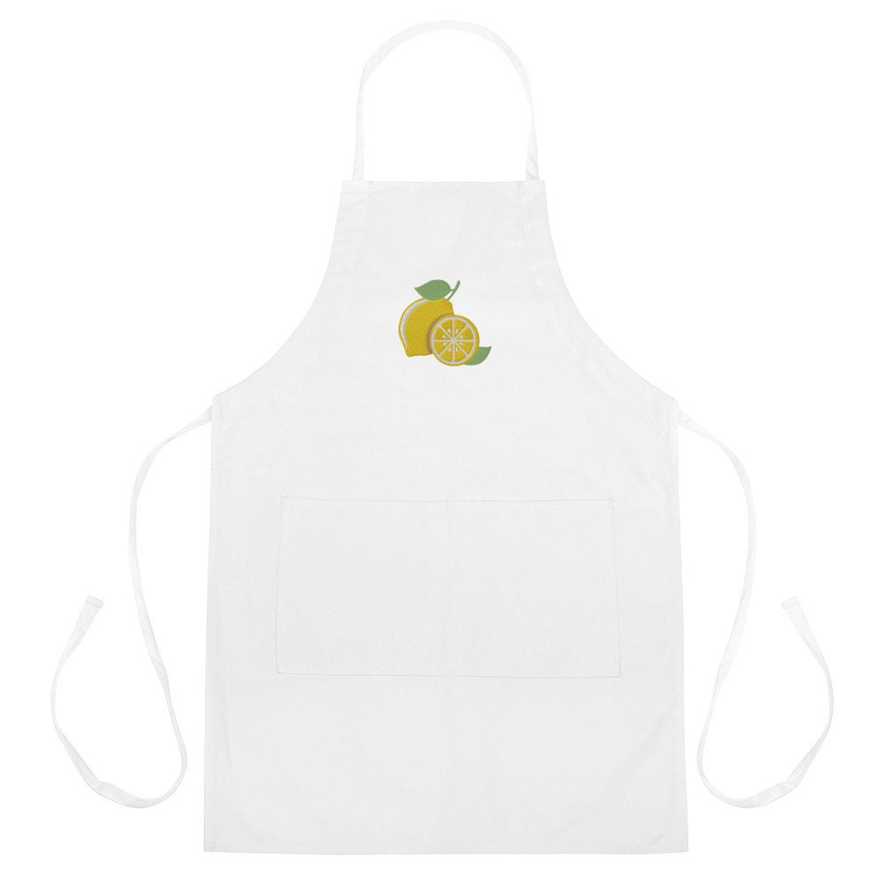 Unisex Lemon design apron cooking for her top chef foodie | Etsy