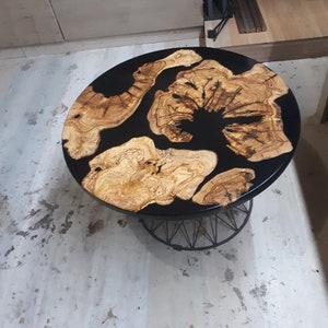 Epoxy-Tisch schwarzer Epoxy-Tisch | Etsy