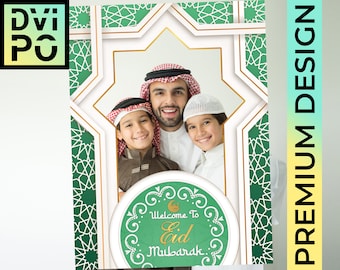 Eid Mubarak Photo Booth Frame, Ramadan Party Prop, Eid Al Fitr Decor, Islamic Celebration Frame, Digital Download