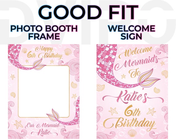 Poster con Foto Personalizzato Compleanno Sirena
