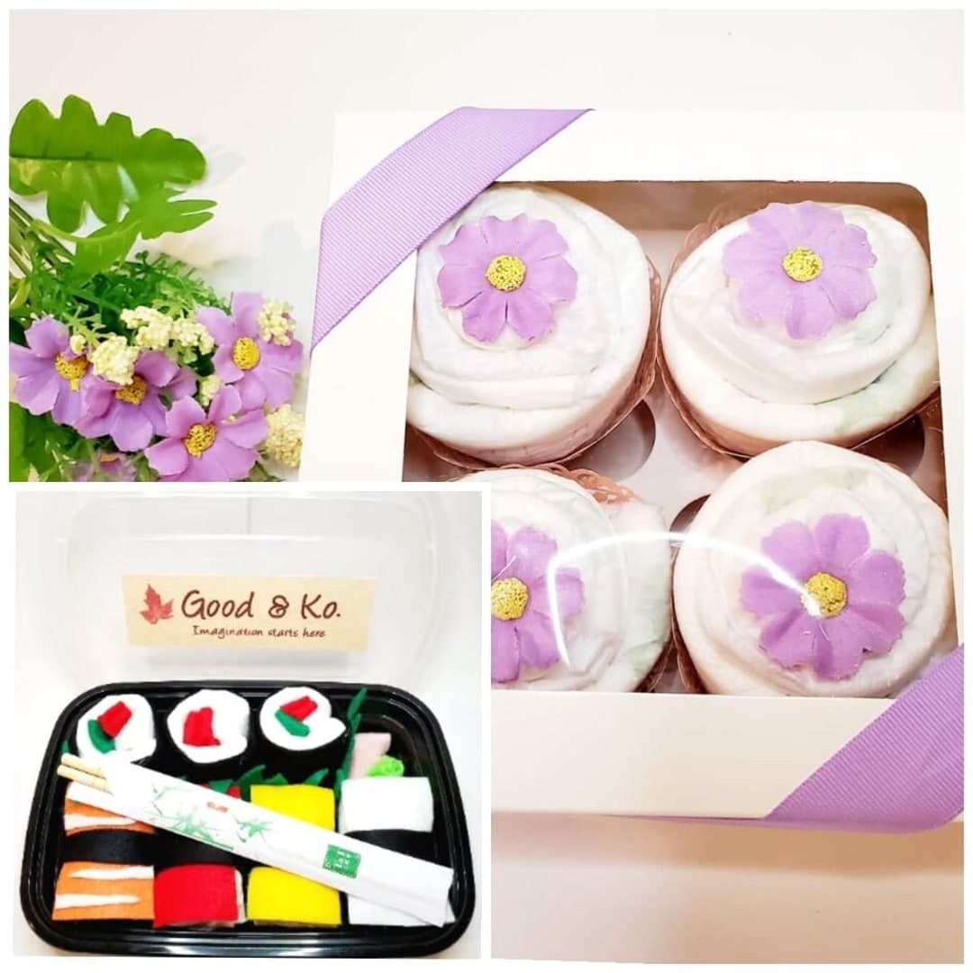 Diaper Cake Combojapan Baby Giftdiaper Cakebaby Boybaby Etsy