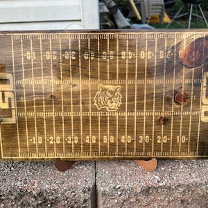 Custom football team serving tray