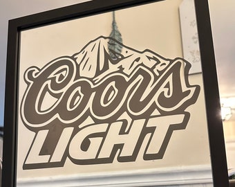 Vintage Coors Light Bar Mirror - Etsy