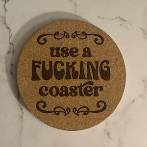 Funny Cork Coasters Custom