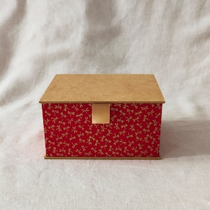 Cartonnage d’art,boîte décorative de rangement,boîte carrée,cartonnage de boîte papier artisanal,coffret à bijoux,boîte accessoires cheveux.