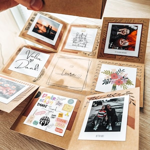 Caja explosiva de cartón kraft para regalo de cumpleaños, caja de regalo, regalo para novia, regalo de boda, regalo personalizado para novia