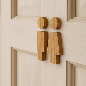 Letrero de baño de madera, letrero de baño de madera, letrero de abeto, diseño de baño único, letrero de baño, letrero de baño