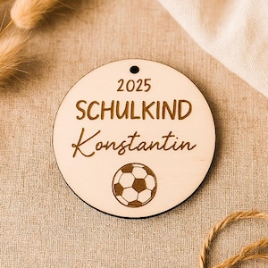 Wooden pendant for school enrollment 2025 with name & motif – personalized school cone pendant gift schoolchild girl boy school enrollment