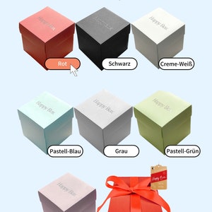 Explosionsbox 7 Colours The present for your dearest As Money present or much other occasions The Happy Box White image 3