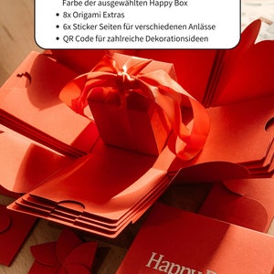 Muttertags Geschenk Explosionsbox Geburtstagsgeschenk Creme-Weiß, Geschenkbox, personalisiertes Geschenk Freundin, Hochzeitsgeschenk Bild 2