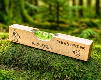 Personalisiertes Hochzeitsgeschenk, Hochzeit Geschenk, Wasserwaage Haussegen, Einzugsgeschenk, Richtfest Geschenk, Einweihungsgeschenk Haus