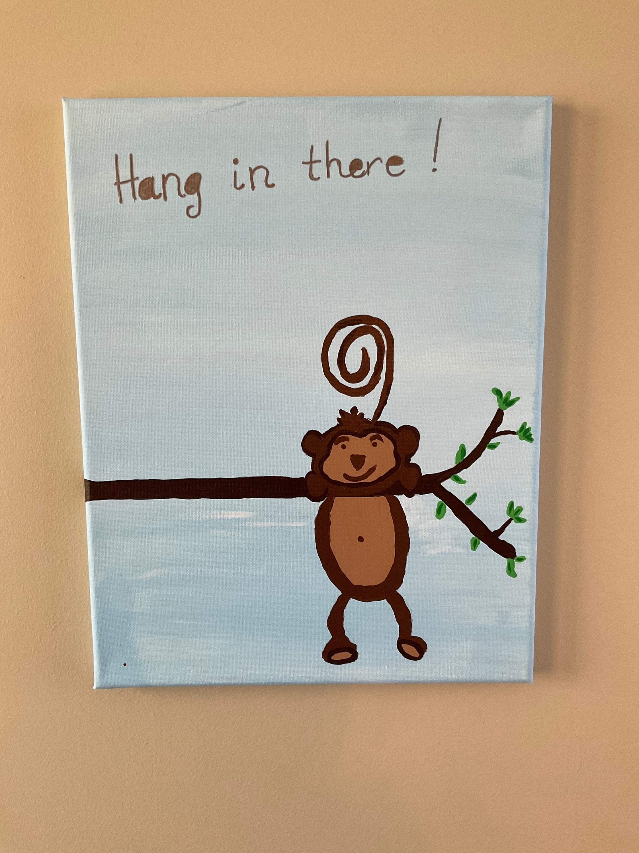 Hang in There Monkey - Etsy