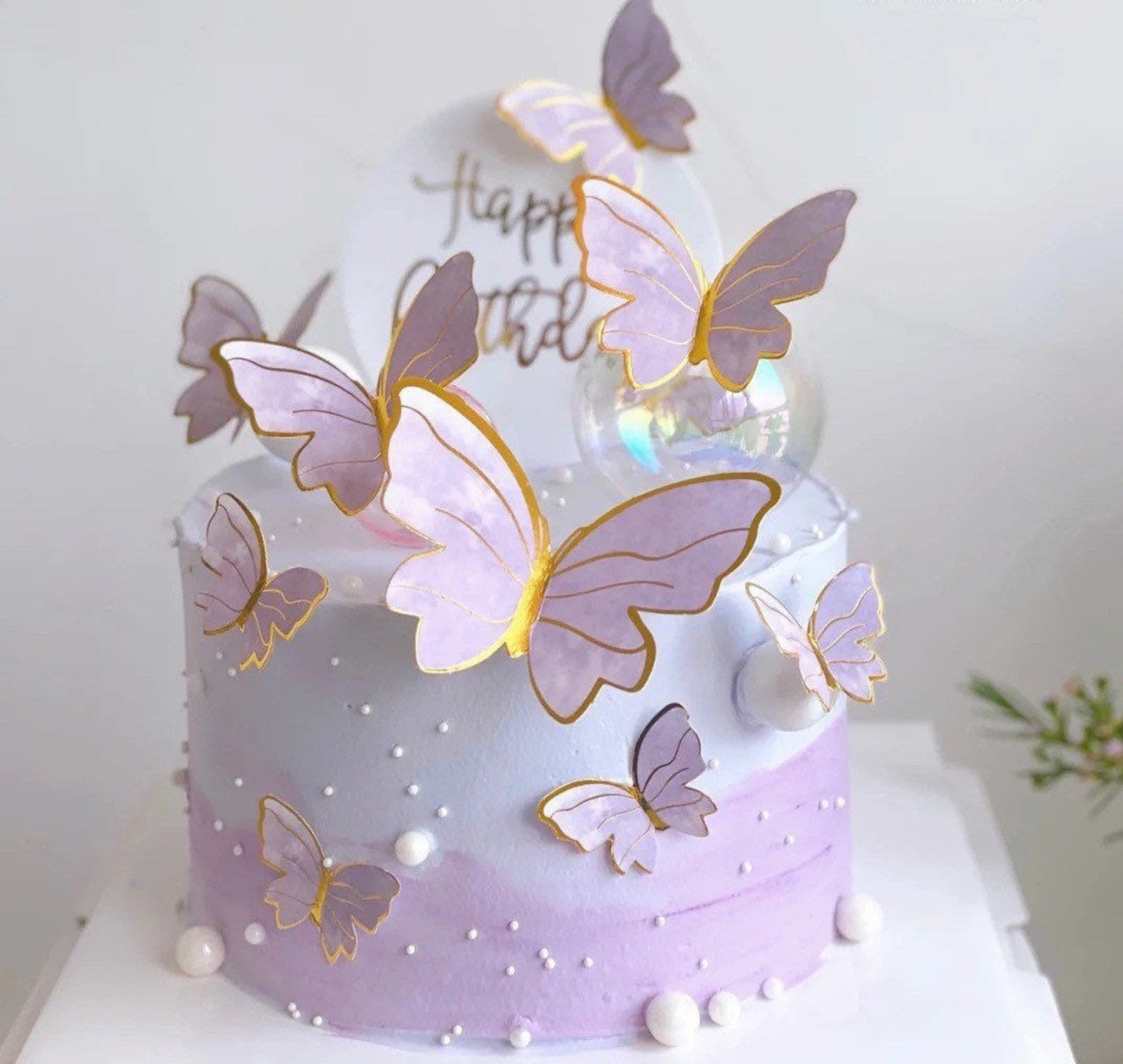 Set of 5 or 10 Butterfly Cake Topper Cake Decorating Cake - Etsy