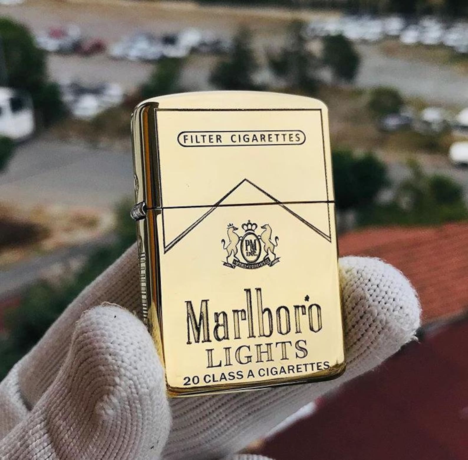 Zippo Marlboro Lıght Gold Lighters Limited Edition Zippo Etsy