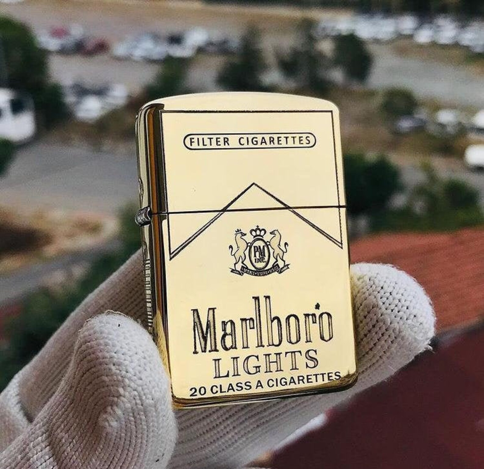 Zippo Marlboro Lıght Gold Lighters Limited Edition Zippo Etsy