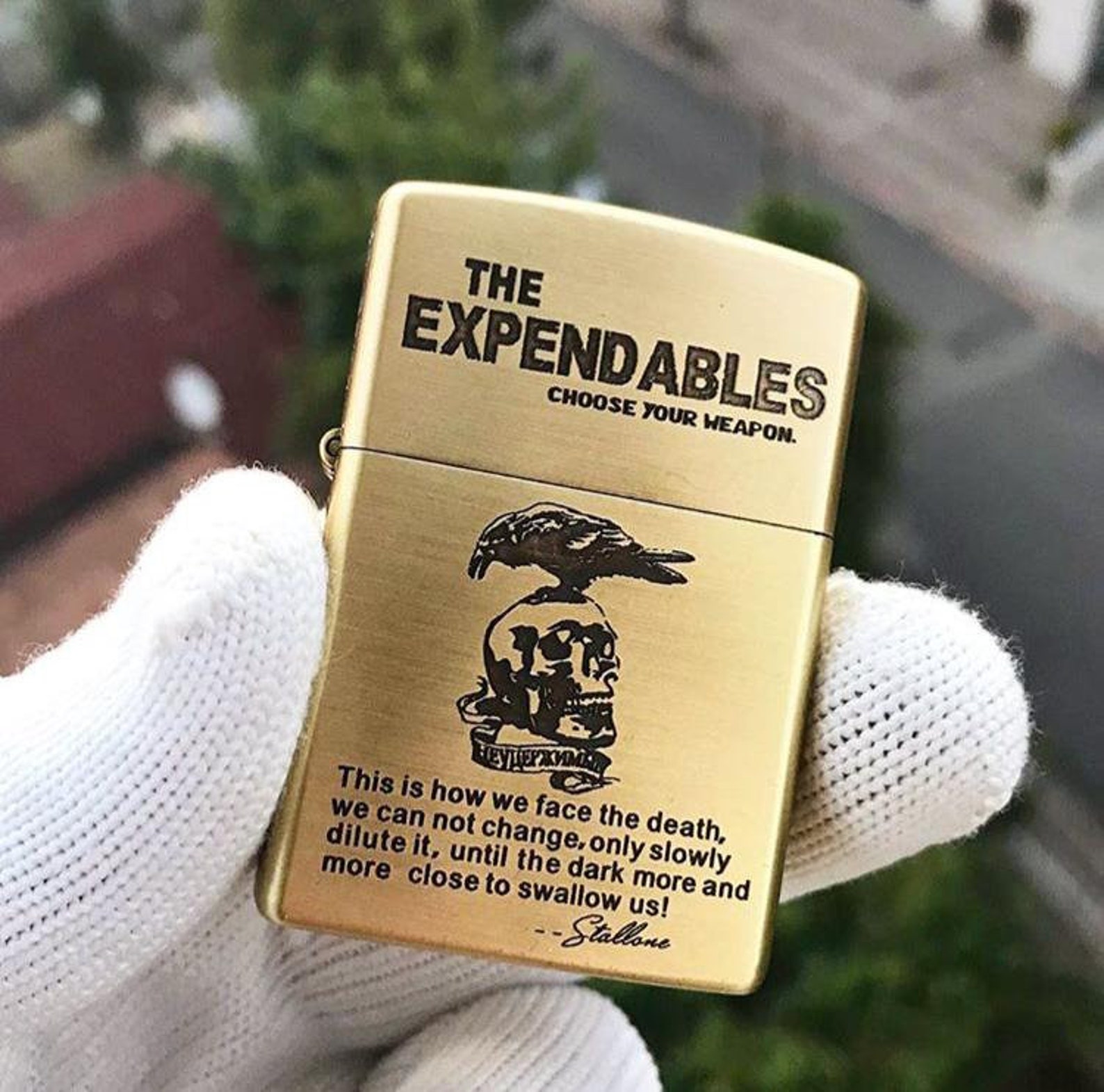 Zippo The Expendables Gold Zippo Lighter / Men Accessories / Etsy