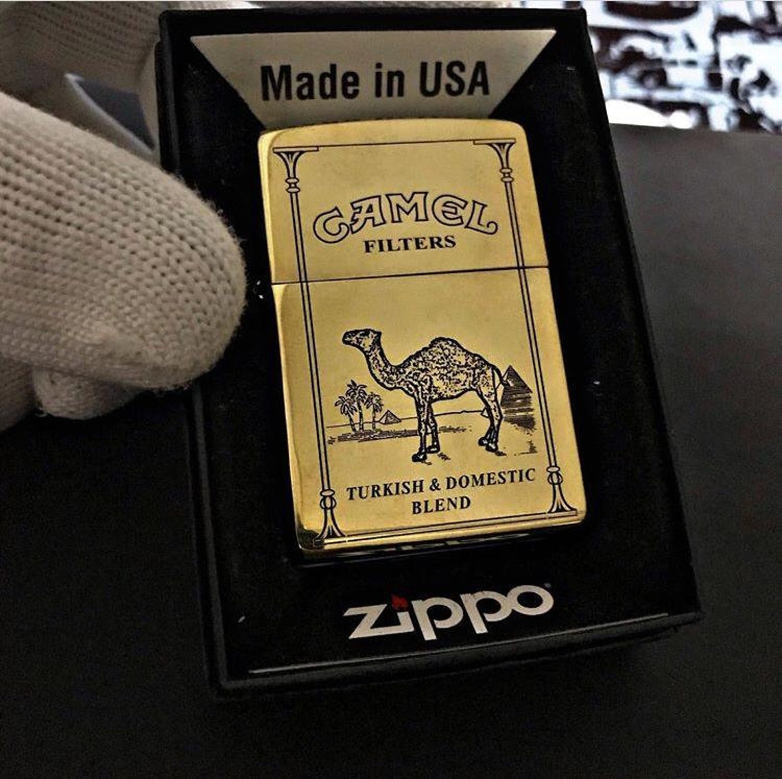 Zippo Camel Carved Gold Zippo Lighters Limited Edition Etsy