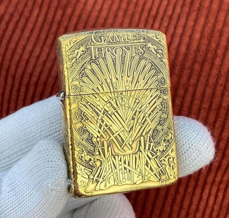 Zippo Game of Thrones Gold Lighters Limited Edition Zippo Etsy