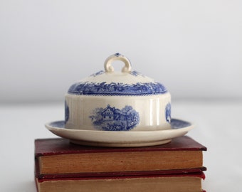 Burgenland Butter Dish Villeroy & Boch Economic Union, Rare to Find Made in Franco- Saar