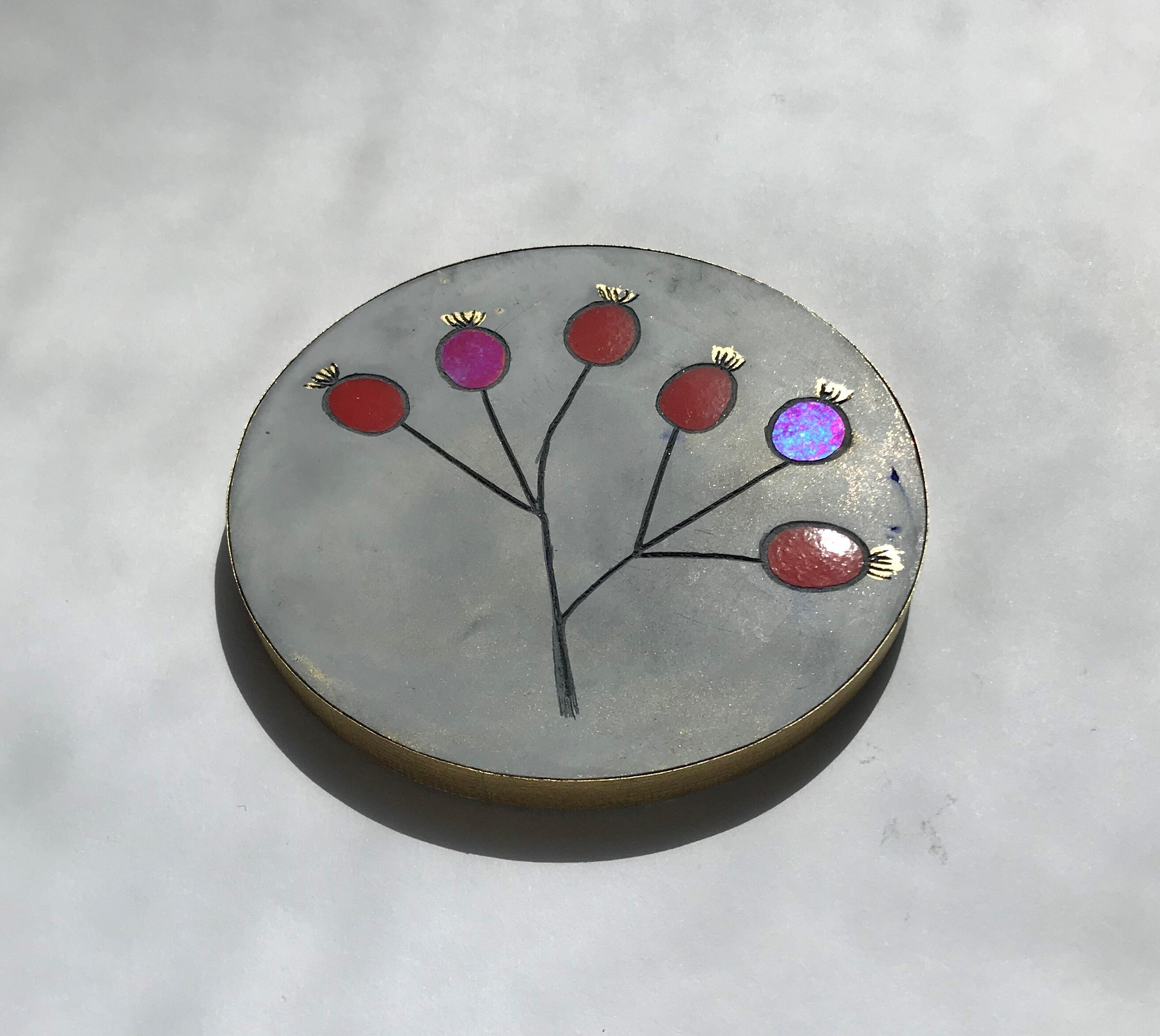 Baies Ecarlates #1 Décoration Murale Petit Format