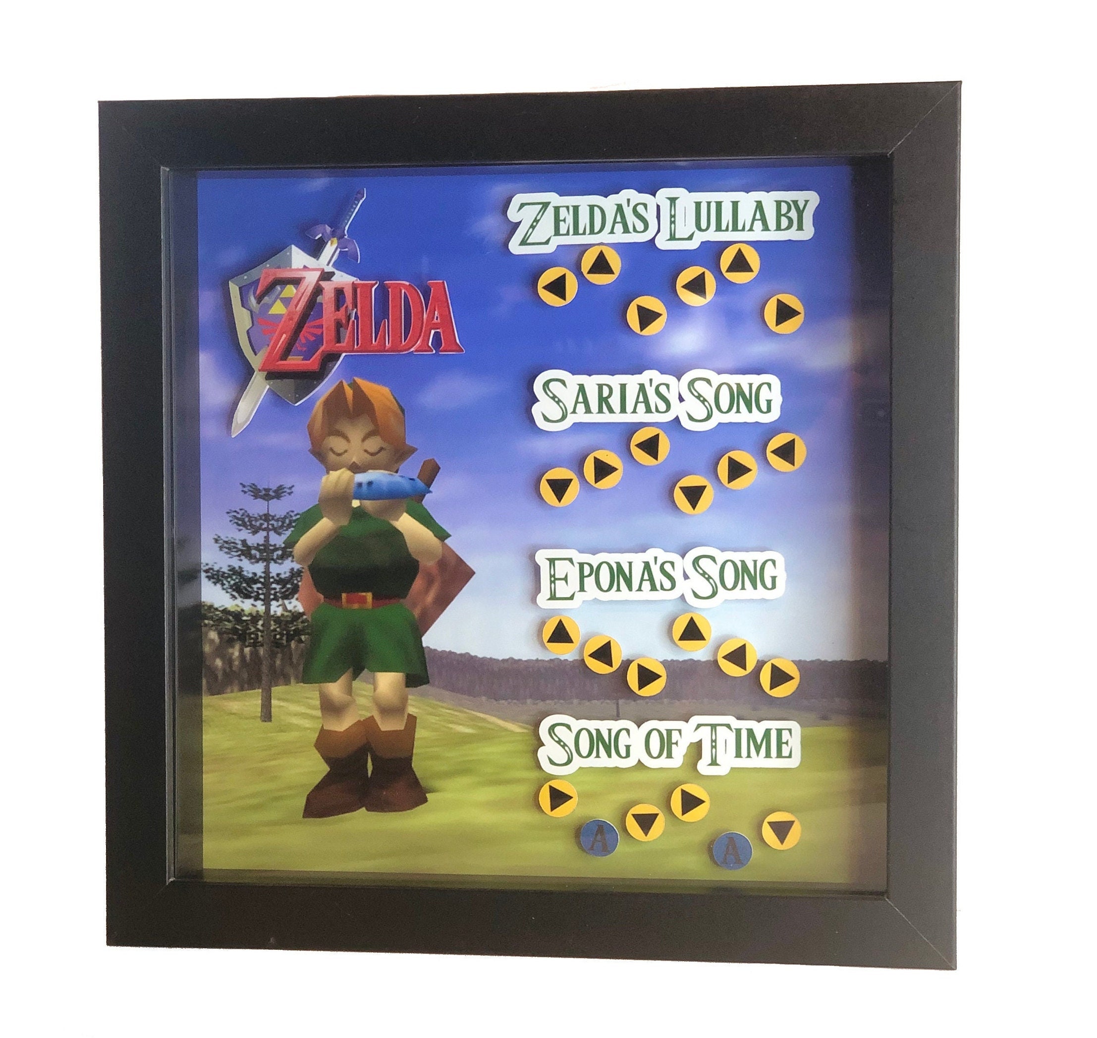 Inset for the Legend of Zelda: Ocarina of Time 3D Repro Print 