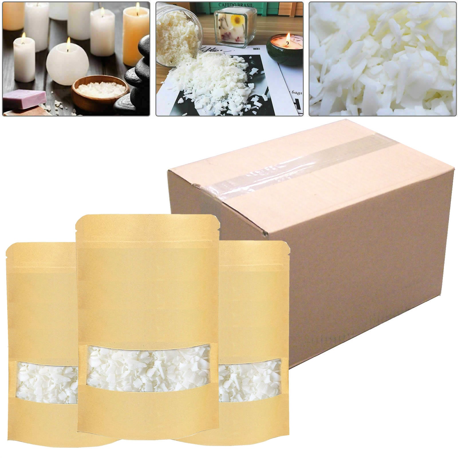 3KG Soy Wax 3000gm Soya Flakes Pure Clean Burning Natural Etsy UK