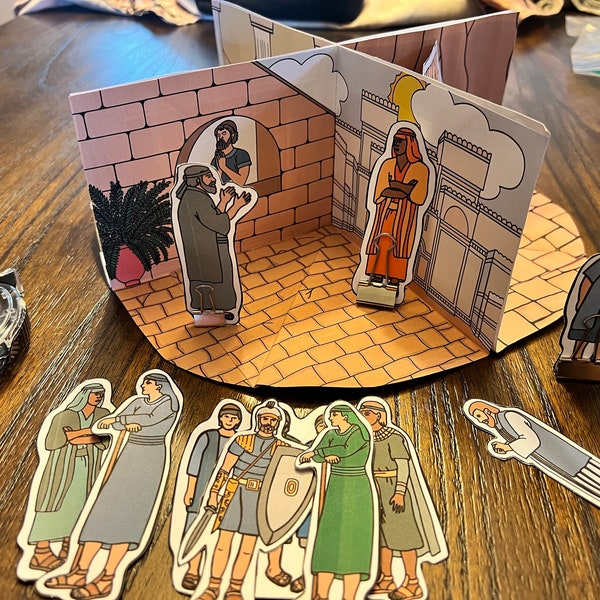 Classroom Use - Daniel-Diorama - Activity - Lion's Den - Fiery Furnace - PDF download - Daniel Story - Story telling - Living Stories