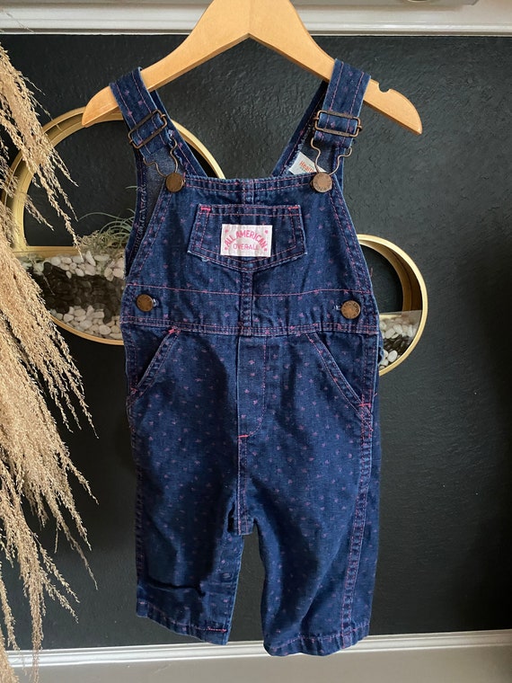 Vintage Healthtex Toddler Girl Jean Overalls, All 