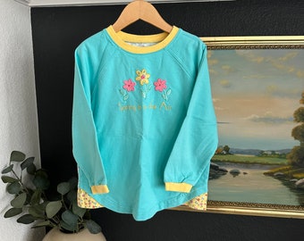 Vintage 90s Gymboree Girls Spring Shirt size 4-5 Years, Spring is In The Air Long Sleeve Tee shirt