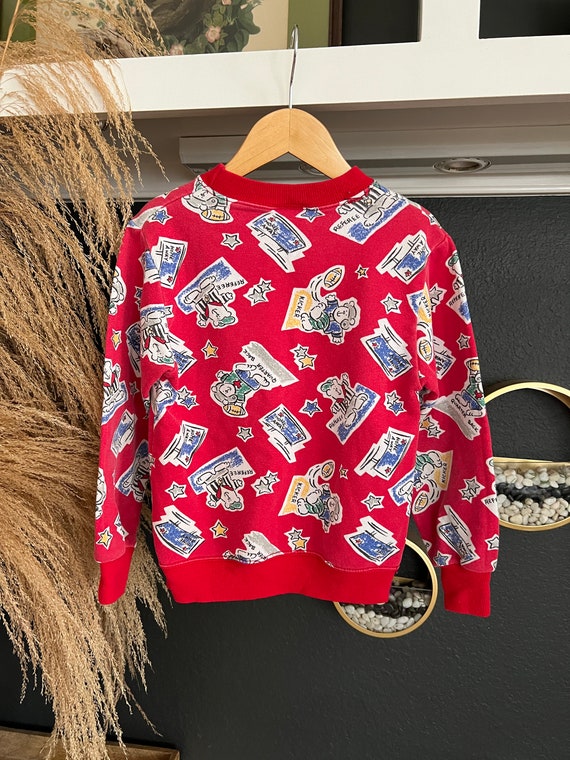 Vintage 90s Toddler Sweatshirt Football 90s Shirt… - image 4