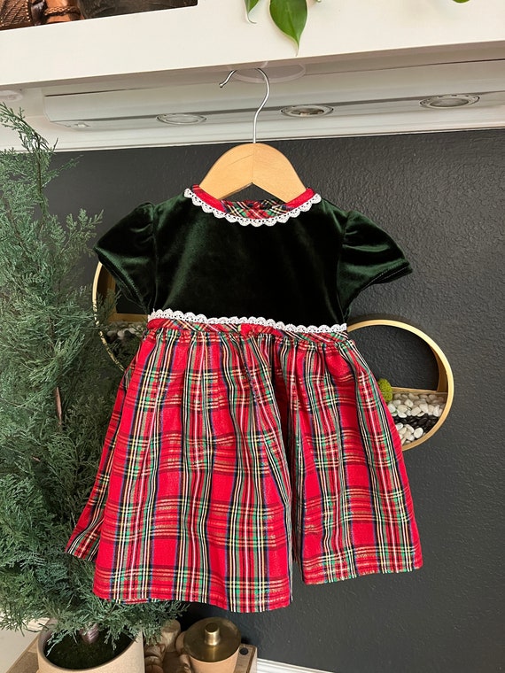Vintage Youngland Toddler Girls Christmas Dress Si