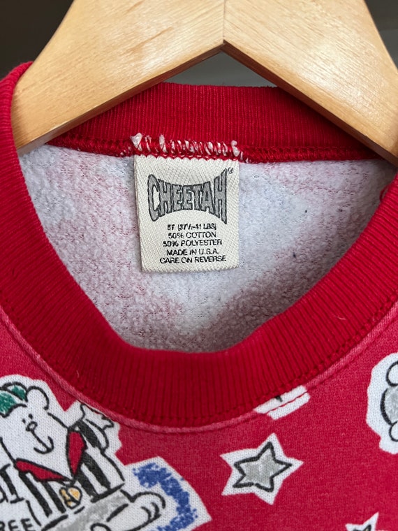 Vintage 90s Toddler Sweatshirt Football 90s Shirt… - image 3