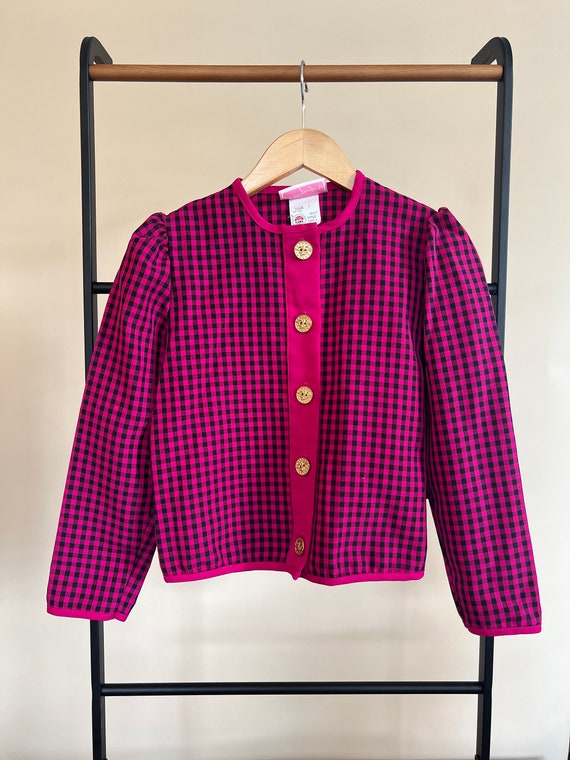 Picture Perfect Houndstooth Girls Blazer, Union Ma