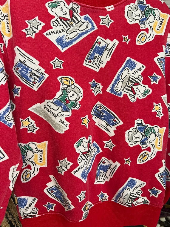 Vintage 90s Toddler Sweatshirt Football 90s Shirt… - image 2