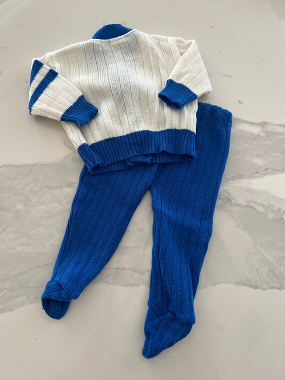 Vintage Bloomingdales Baby Boys Knit Cardigan and… - image 5